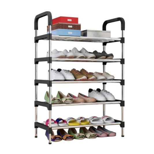 Suport pentru pantofi, din inox, 5 rafturi